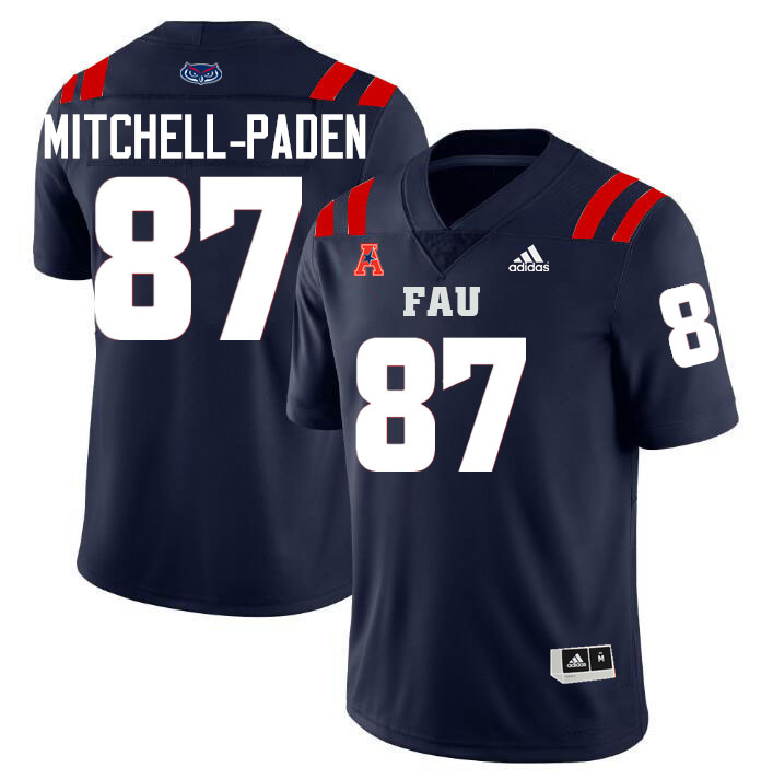 Zaire Mitchell-Paden FAU Jersey,Florida Atlantic Owls Football Jersey,Uniforms,Gears-Navy